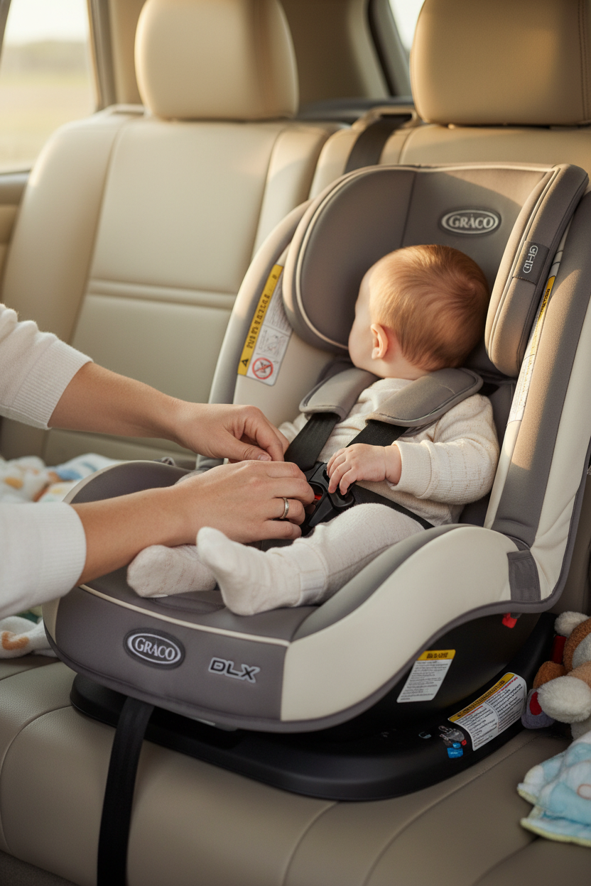 Graco 4Ever DLX review — convertible car seat in rear-facing configuration