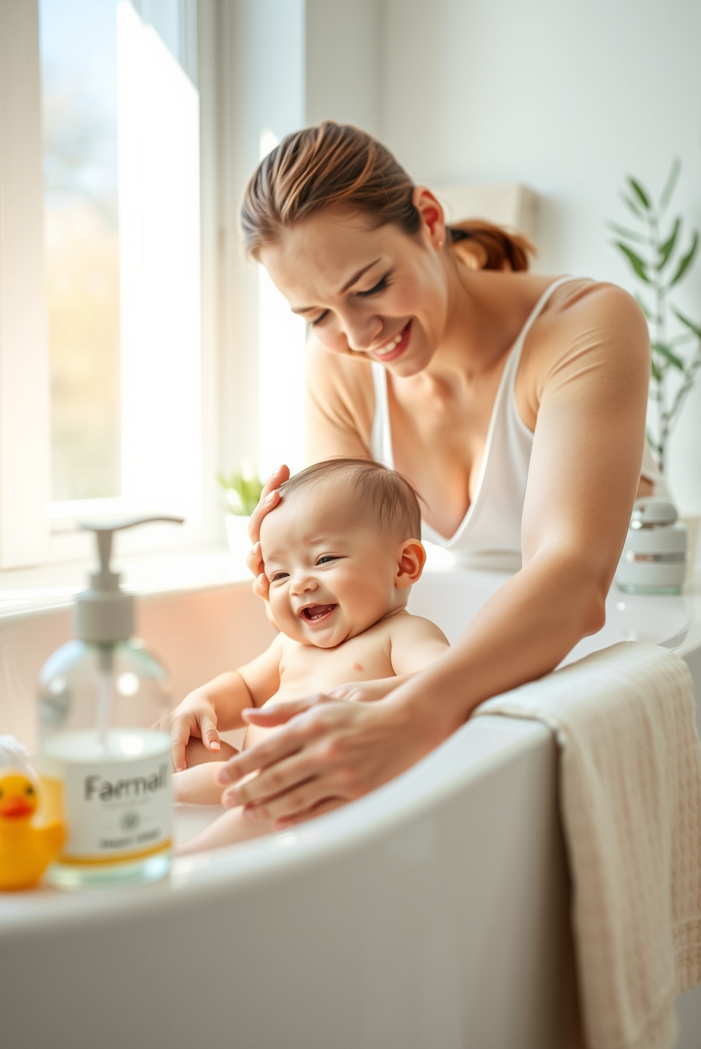 baby shampoo product view