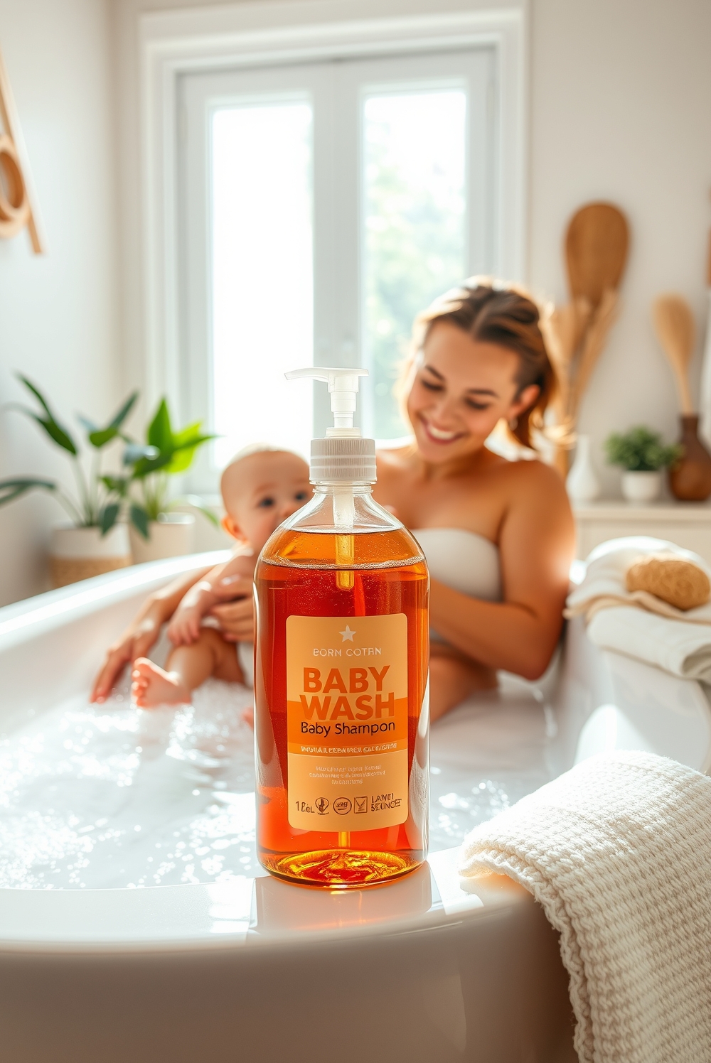 baby shampoo product view