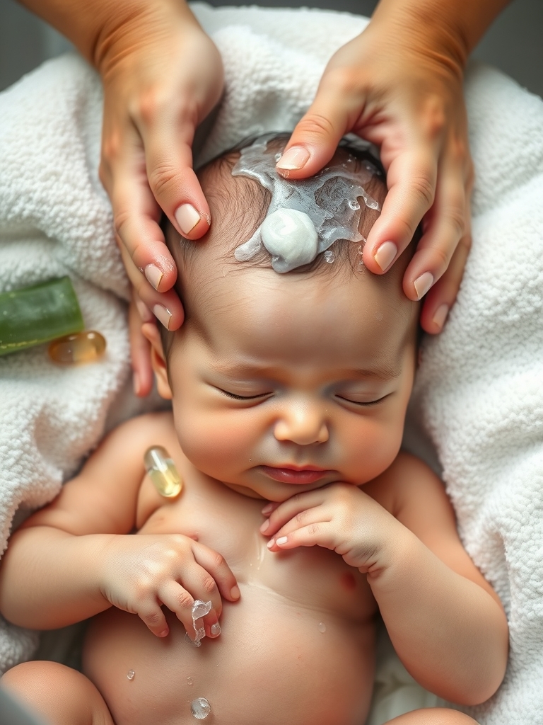 baby shampoo in action