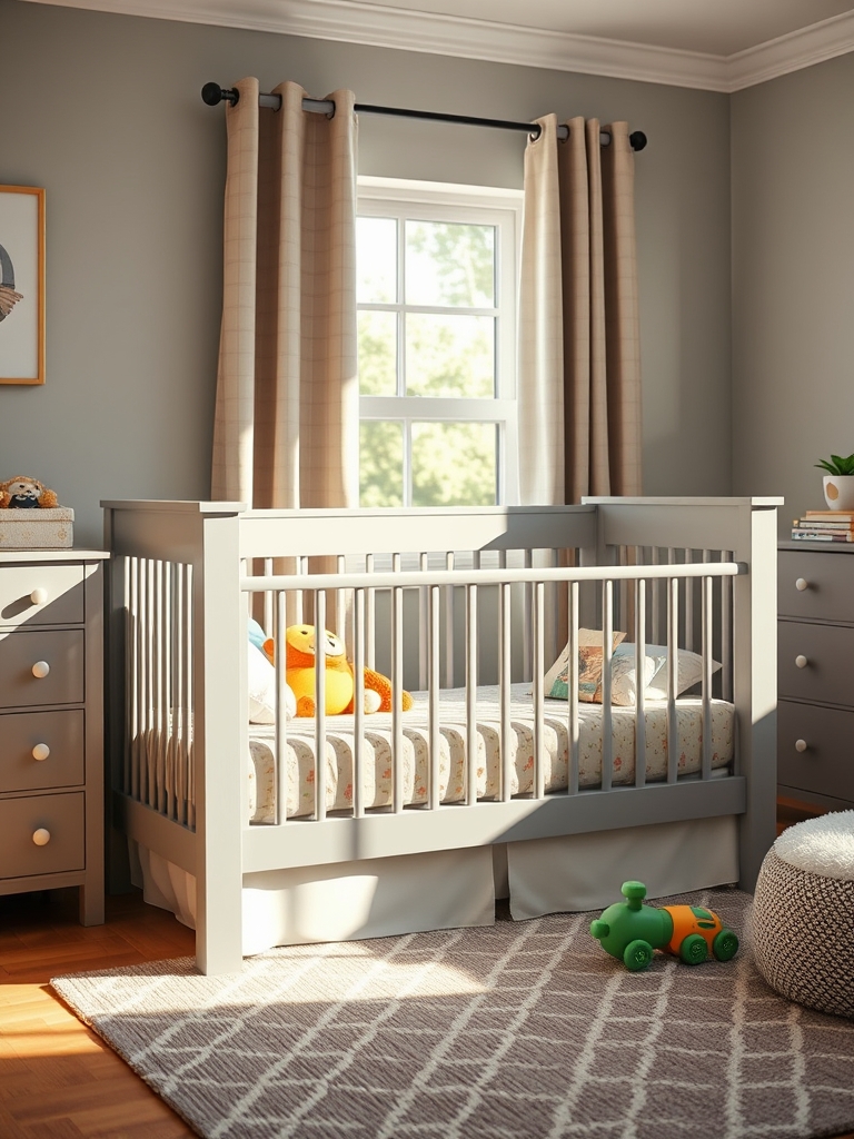 convertible crib in action