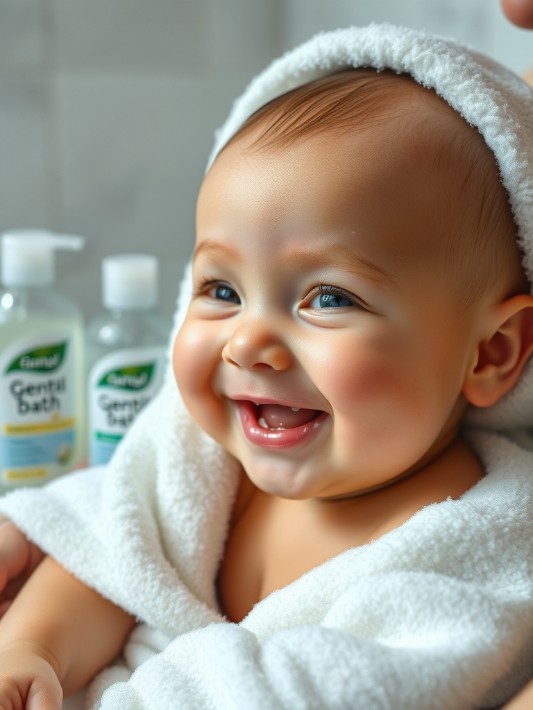 baby wash in action