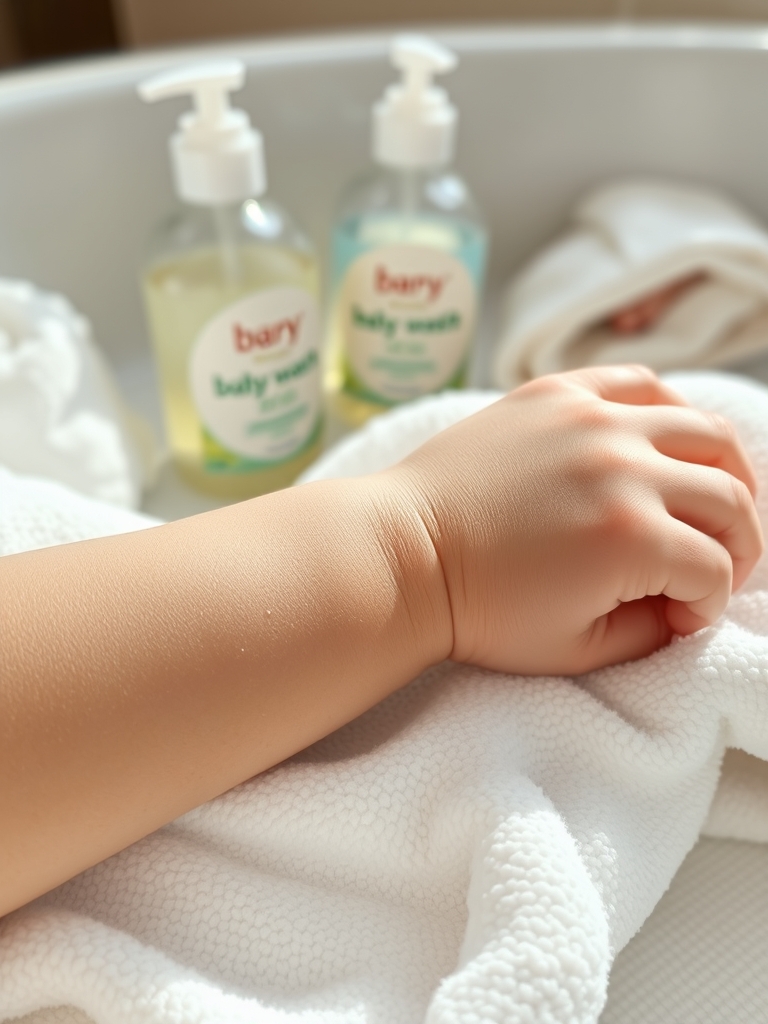 baby wash in action