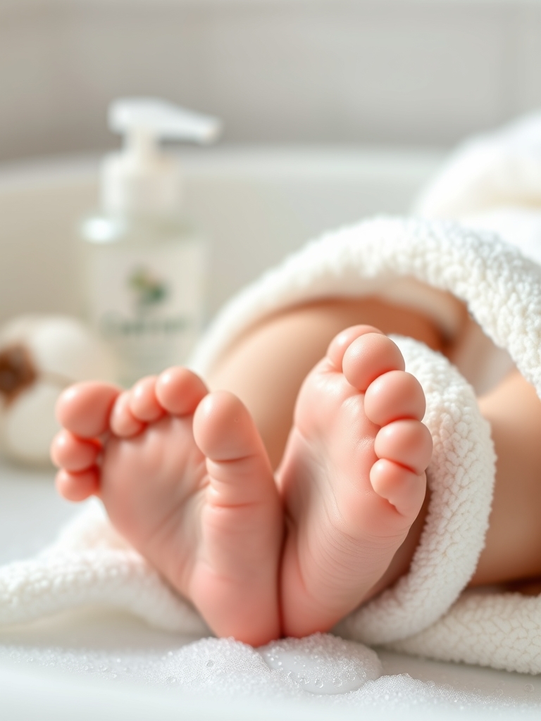 baby shampoo in action