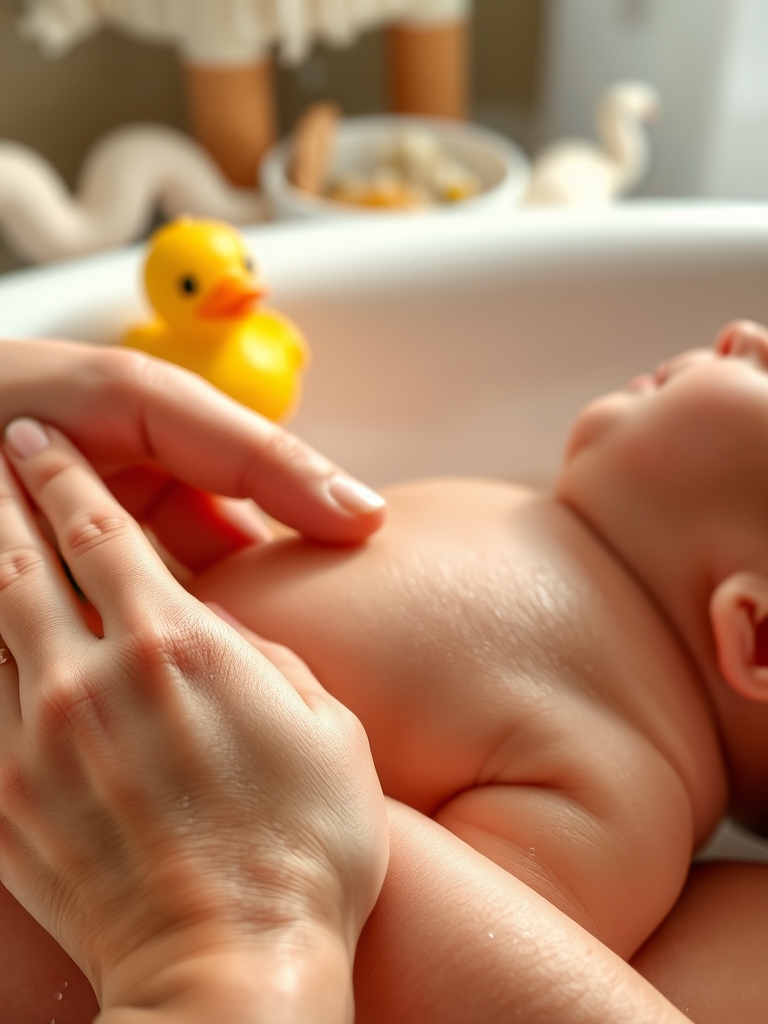 baby wash in action