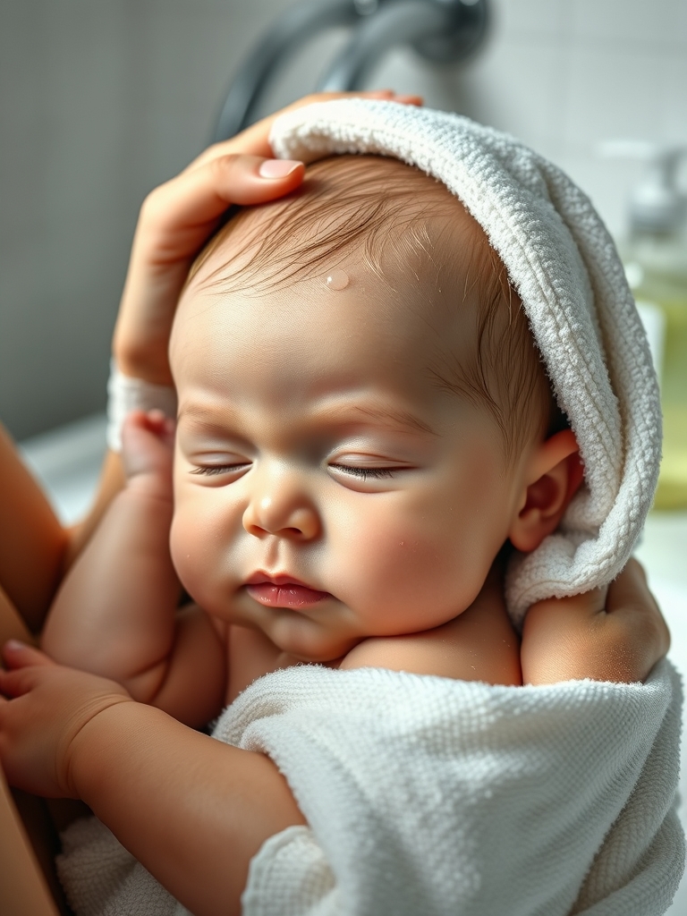 baby shampoo in action