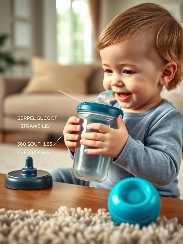 toddler cup in action